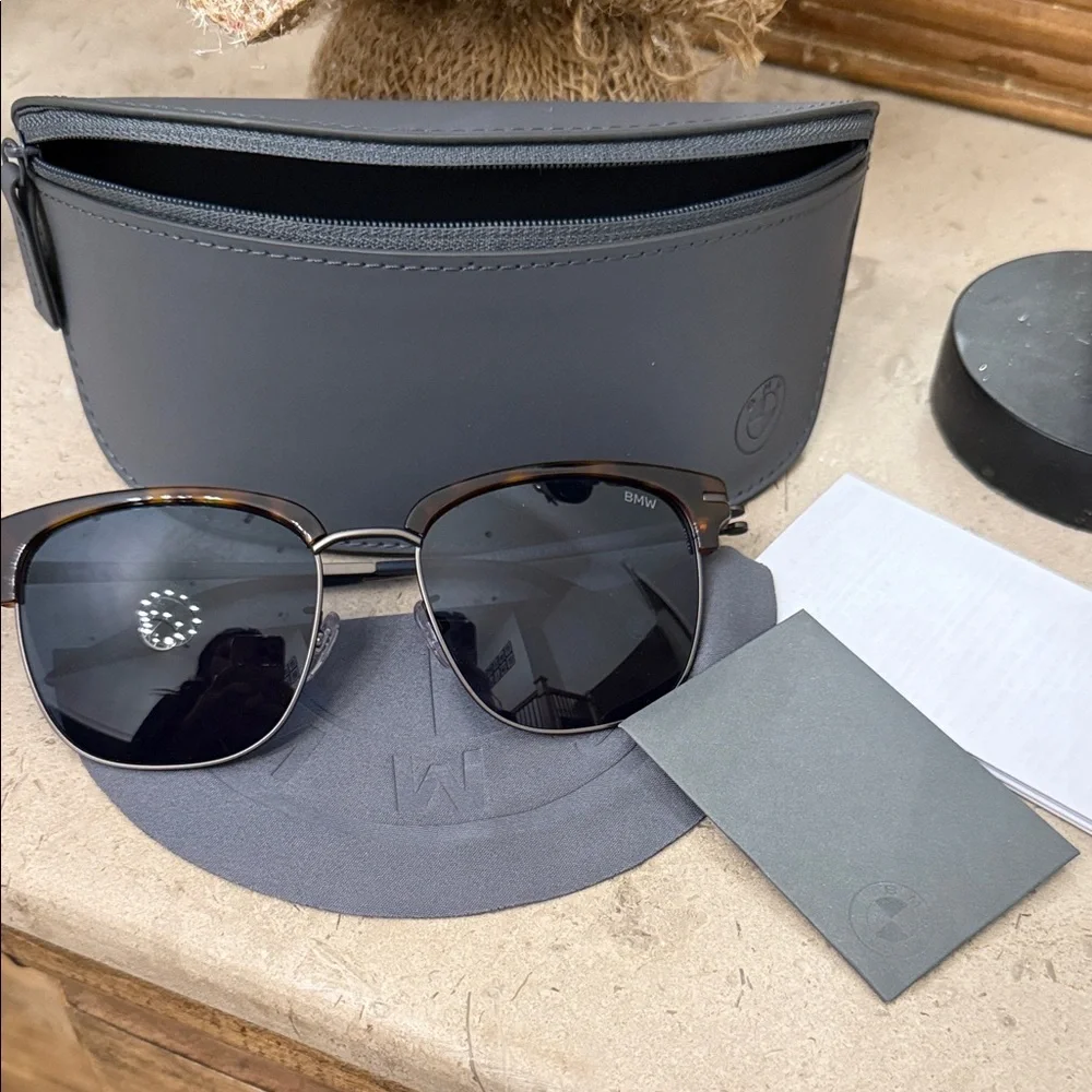 BMW Black and Brown Sunglasses - Picture 1 of 6
